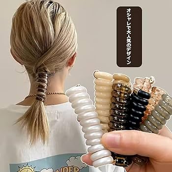 Amazon | ヘアアクセサリー レディース ヘアゴム 2点セット