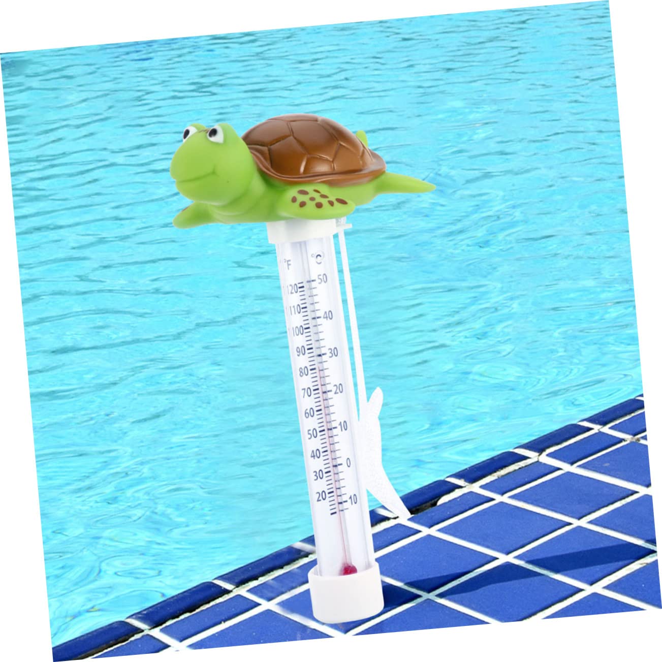 BESTonZON 5 Pièces Thermomètre Flottant de Thermomètre de Température pour Aquarium Design Tortue Adorable Lecture Facile Visibilité