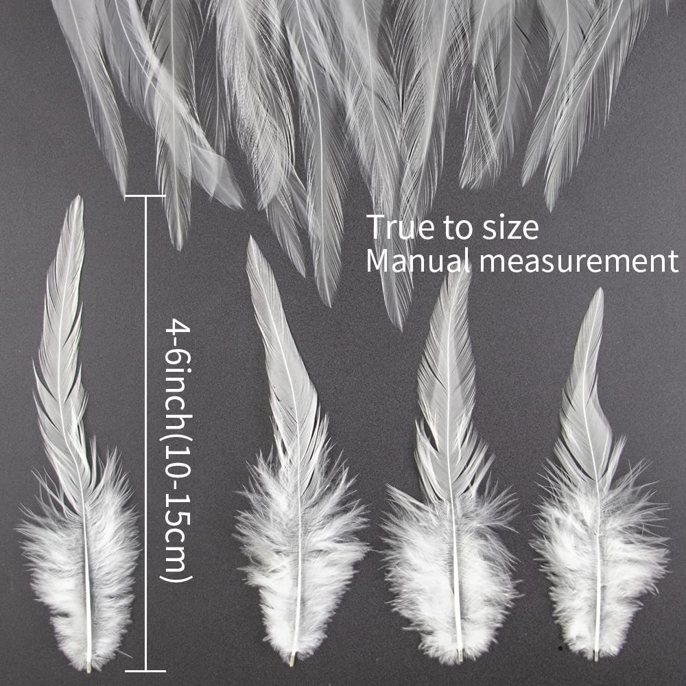 Piume Decorative Naturali Bianche - Per Artigianato, Decorazioni, Fai Da Te, Lavoretti - Foto 6
