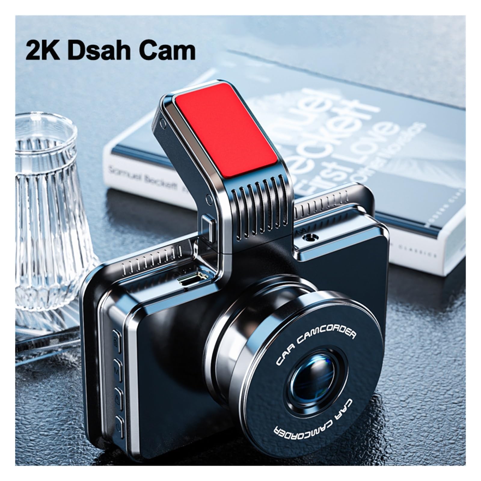Kamera samochodowa do samochodu 2K kamera podwójny obiektyw tylna wideorejestrator pojazdu czarna skrzynka Nagrywanie W RozdzielczośCi Ultra Hd(NO Rear Cmaera,32G)