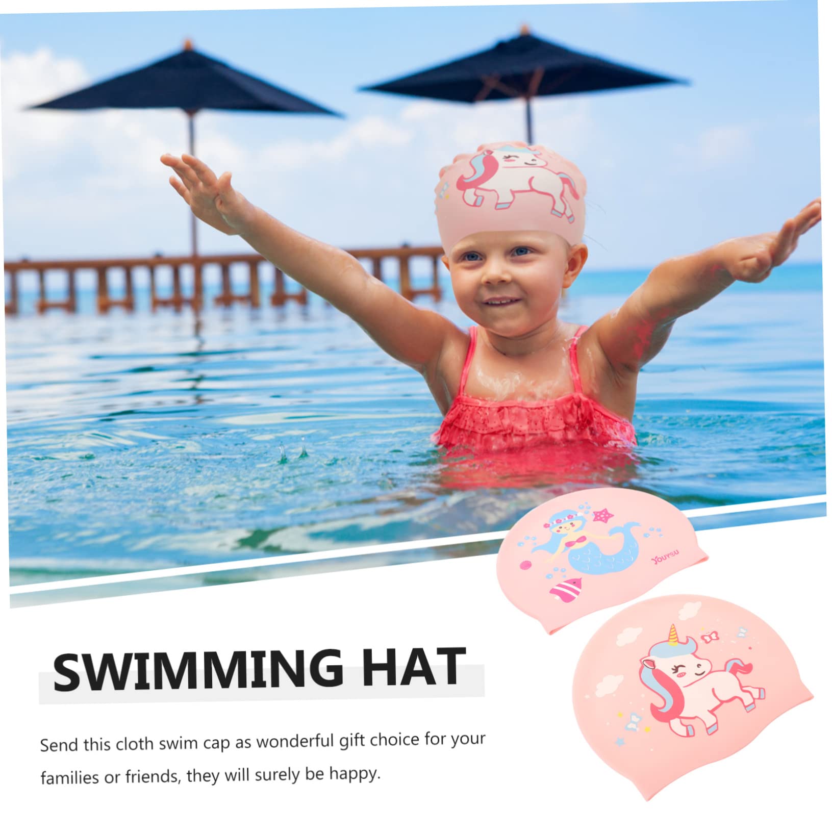 Yardwe 5 Set Di Cuffie Da Nuoto Per Bambini Con Motivo A Cartoni Animati Comode E Alla Moda Per Ragazzi E Ragazze 2 Pezzi X 5