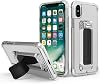 Scooch Wingman Kickstand Case for iPhone Xs Max Case [10 ft Drop Protection] [Two-Way Stand] Protective Phone Cover, Compatible with Magnetic Car Mounts Clear