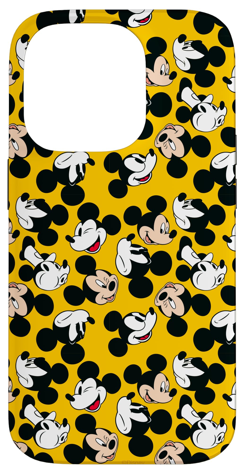 Custodia per iPhone 14 Pro Disney Topolino Giallo