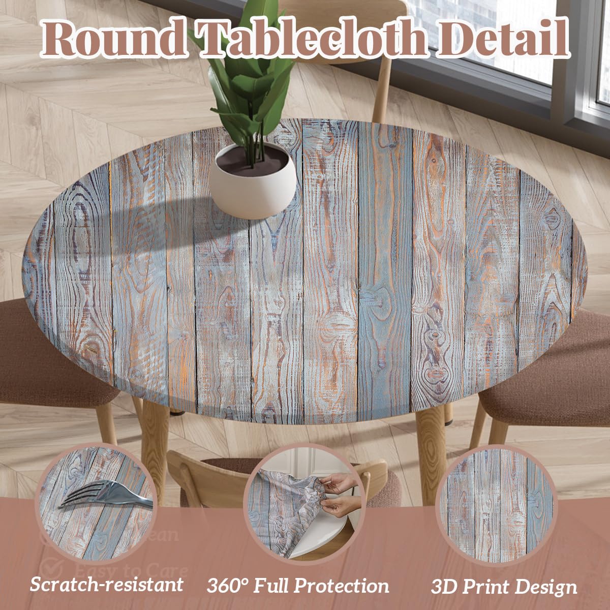 Odot Nappe Ronde Exterieur Elastique Nappe Ronde Imperméable