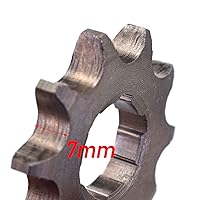 Vista 3 de 428-10T-0.669 in - Piñón de motor delantero para motocicleta se adapta a motocicletas de 50 cc, 70 cc, 110 cc, 125 cc, mini bicicleta ATV Quad