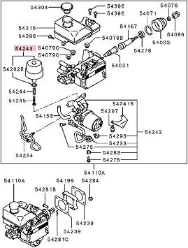 Brake Booster Accumulator, Brake Master Cylinder Accumulator, 4630A012 Fit for Pajero NP NS NT NW, Easy to Use
