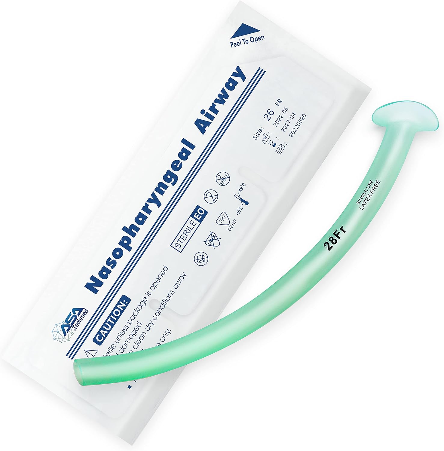 Buy ASA TECHMED Nasal Airway Kit 28FR Medical Nasopharyngeal Management ...