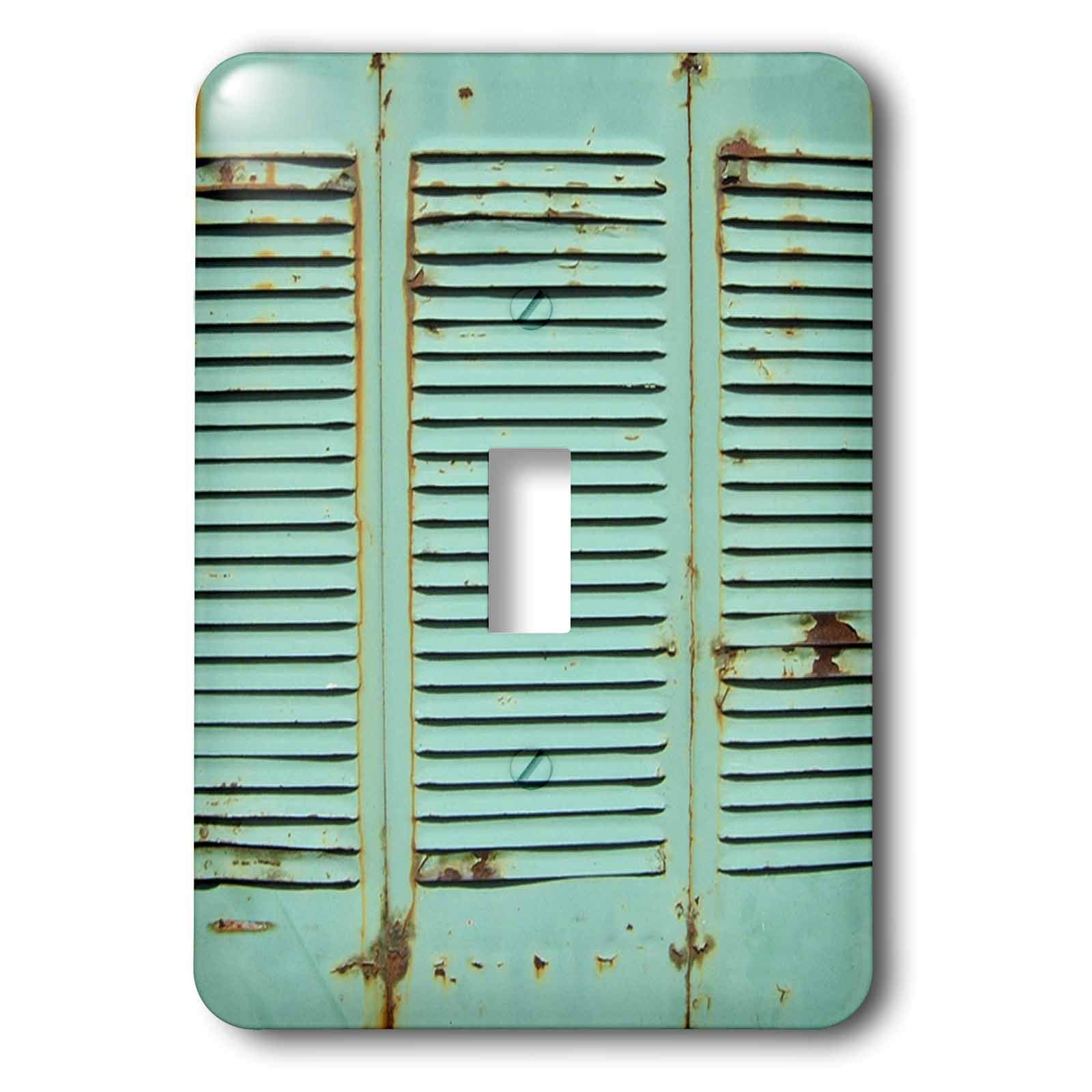 Interrupteur simple turquoise mural déco bois exotique caraïbe