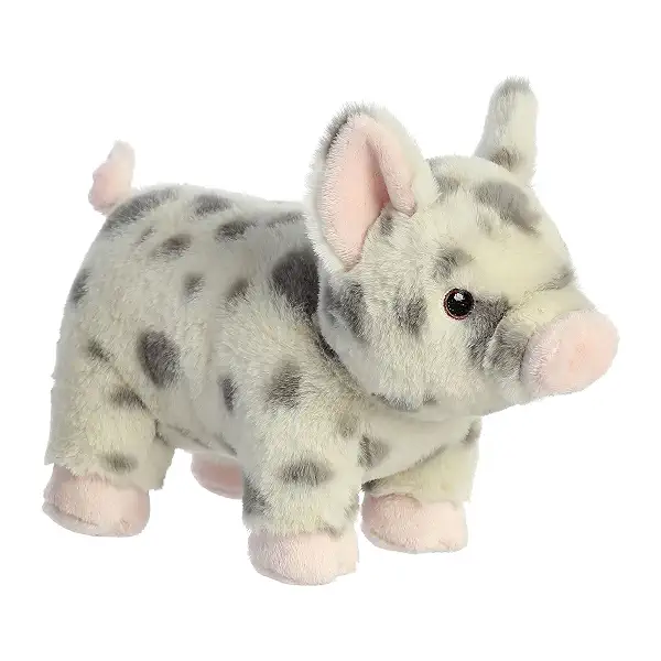 Aurora® Responsibly Made Eco Nation™ Spotted Pig Stuffed Animal - Ideal for Playtime Adventures - Perfect for Birthdays or Just Because - White 10 Inches 5