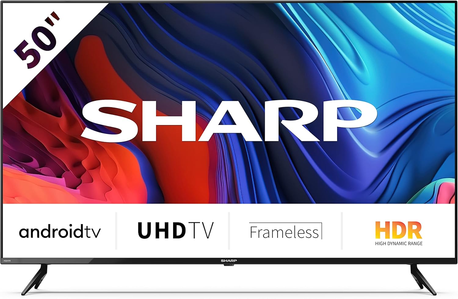 Sharp Aquos 50FL1EA, 50 LED Smart TV 4K UHD Android 11, DVB-T2/S2, 3840 x 2160 Pixels, Wi-Fi, Nero, 3xHDMI 2.1, 2xUSB, Chromecast integrato, Dolby Digital Plus, DolbyAC-4, DTS HD Sharp Aquos 50FL1EA, 50 LED Smart TV 4K UHD Android 11, DVB-T2/S2, 3840 x 2160 Pixels, Wi-Fi, Nero, 3xHDMI 2.1, 2xUSB, Chromecast integrato, Dolby Digital Plus, DolbyAC-4, DTS HD