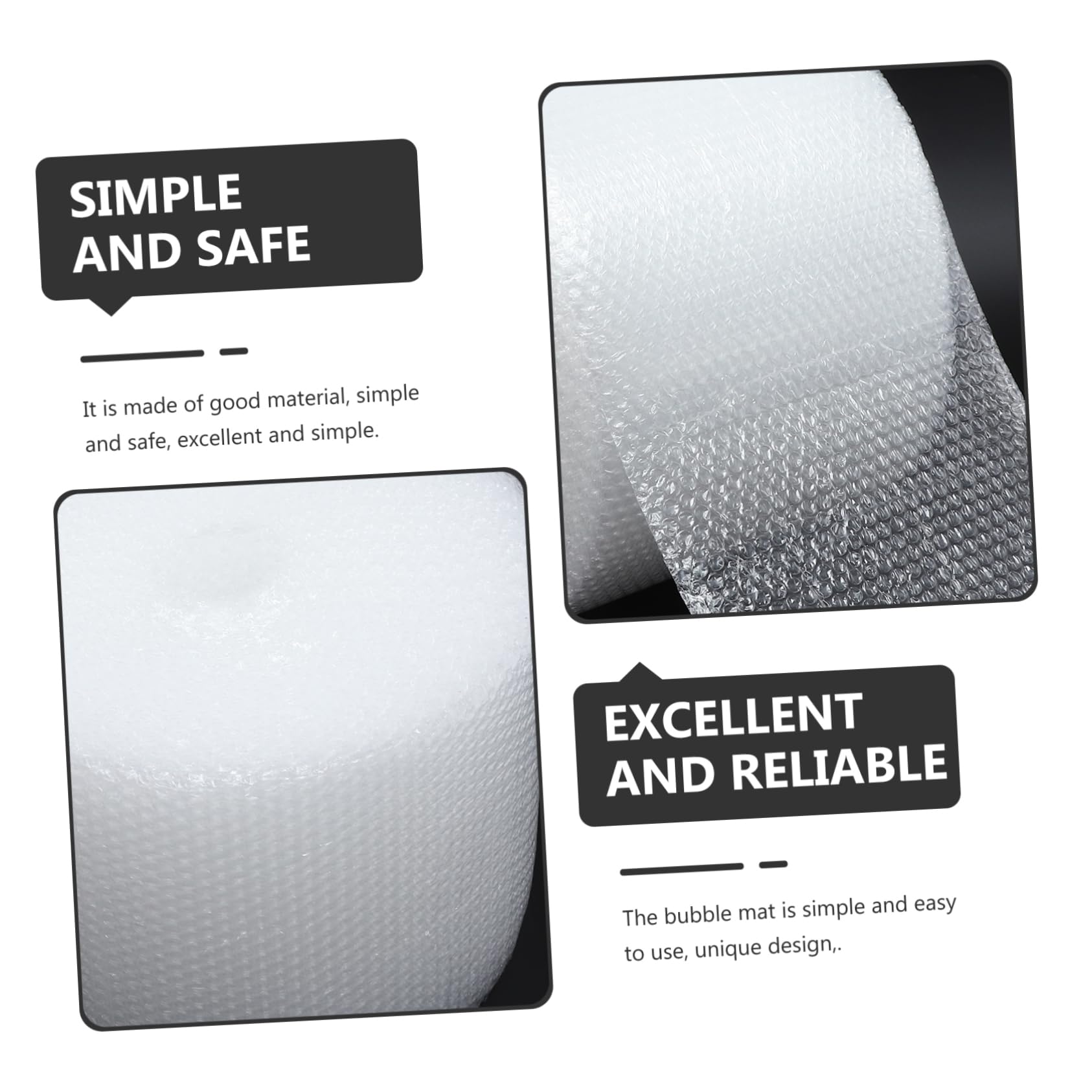 Rouleau de Papier D'emballage à Bulles Pe Blanc Antichoc | 1 Rouleau, Format Pratique à Transporter, pour Expédition et Protection Lors du Déménagement