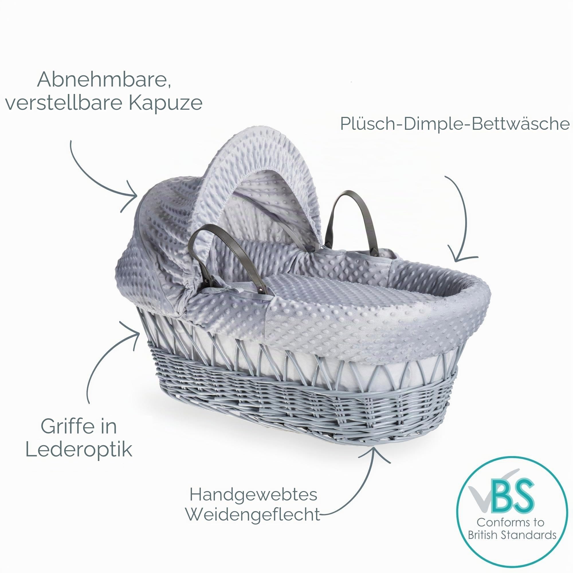 Clair de Lune CL4730GGY Babykorb