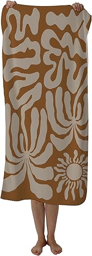 Miniatura 8 de Toalla de playa bohemia floral, toalla de playa bohemia, vintage, abstracta, arena, regalos para adultos y mujeres, toallas de baño modernas de Boho