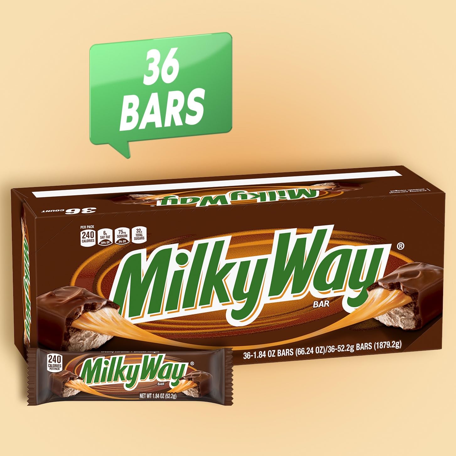 Milky Way Pacote A Granel de Barras de Chocolate Ao Leite Doce