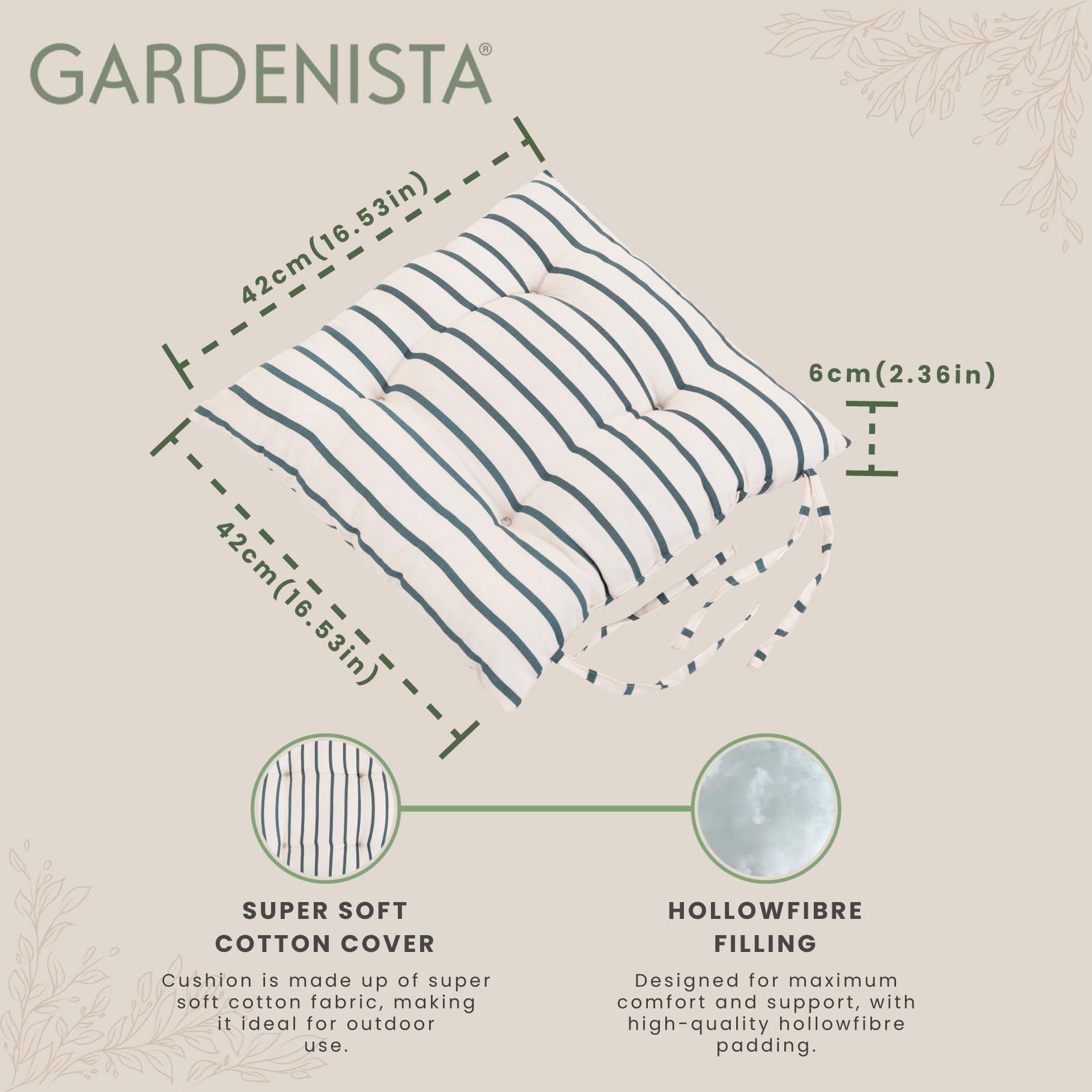 4 Gartenkissen Lavendel Für Stühle – Wasserabweisend, Rutschfest & Superbequem!