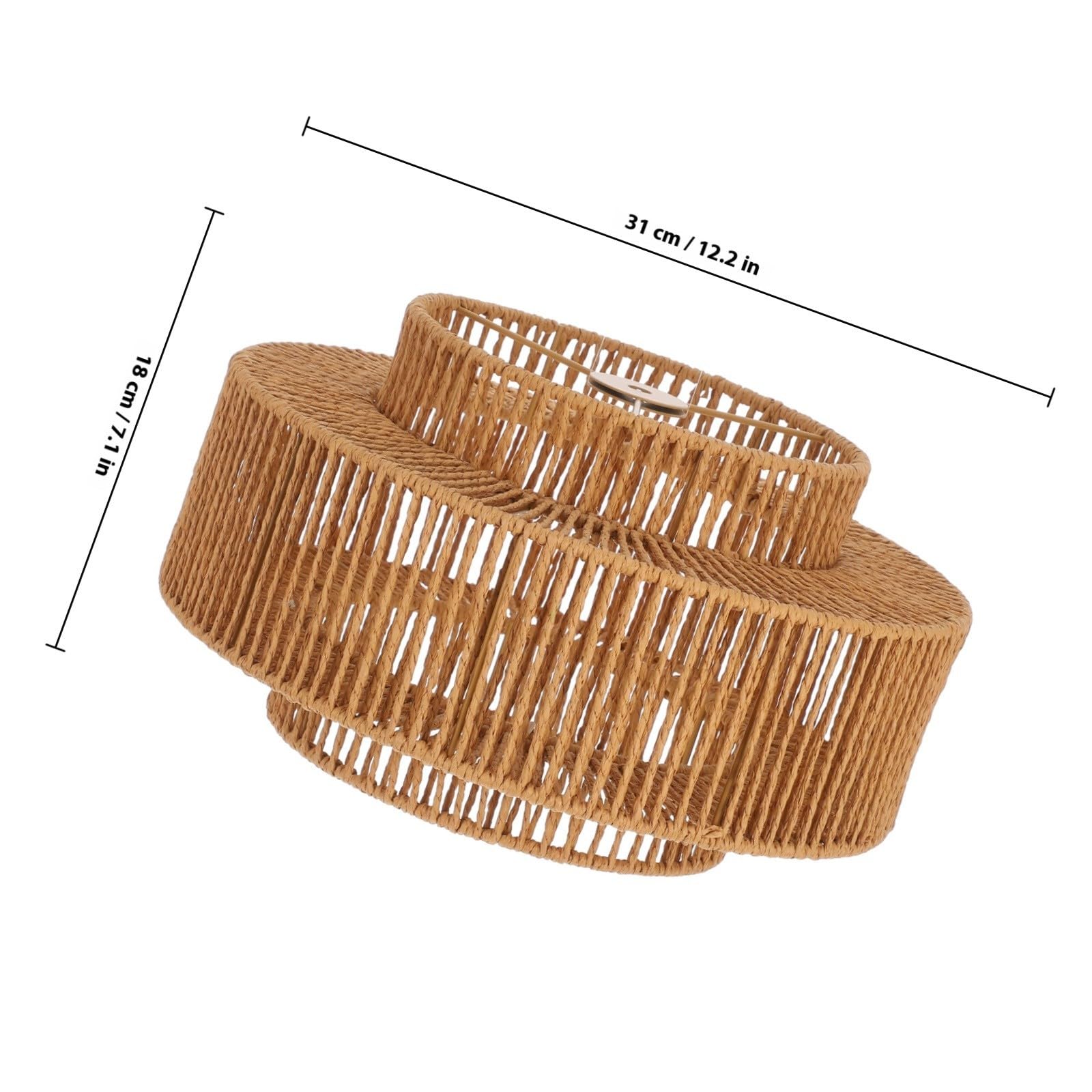 Gadpiparty Paralume Piccolo in Carta e Ferro Khaki Clip, Facile da Installare e Diffusore di Luce per Caffè e Stili Decorativi Minimalisti e Boho