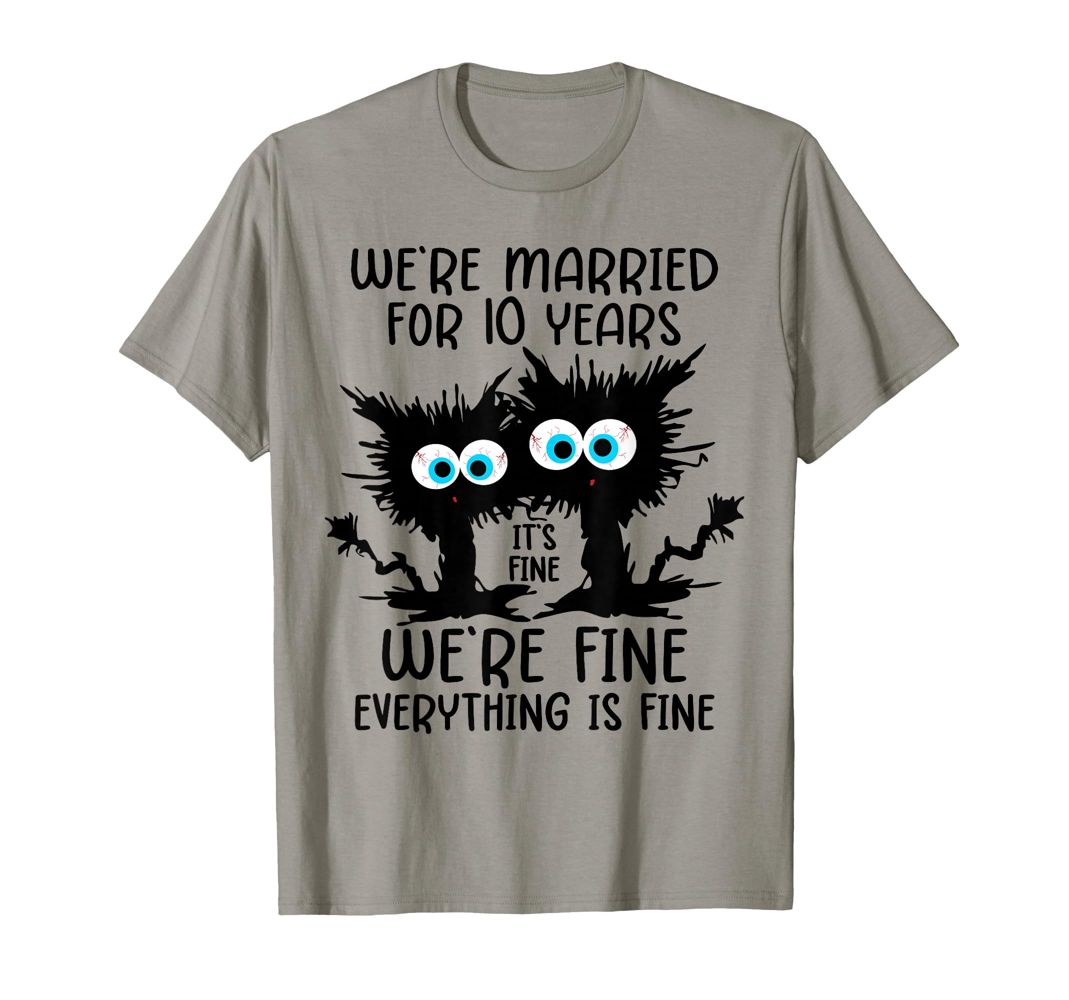 View 1 of 10th Wedding Anniversary T-Shirt