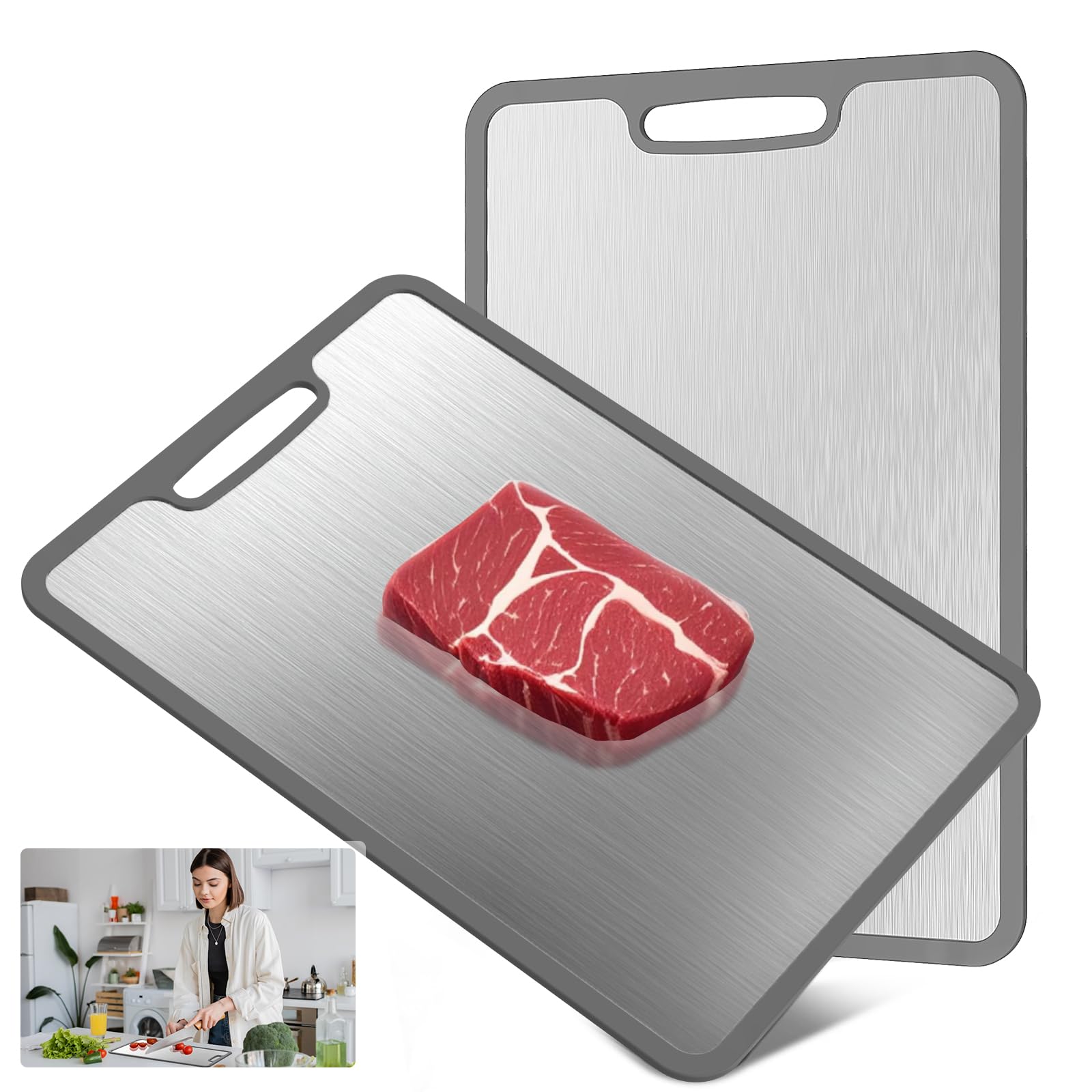 Amazon.com: Laokiiy Titanium Cutting Boards For Kitchen, 100% Pure