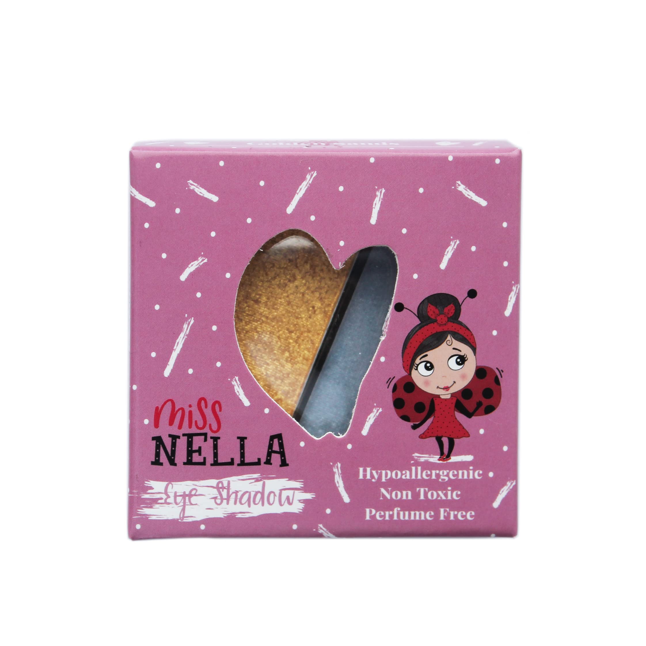 Miss Nella Makeup for Kids Eye Shadow- Golden Sands, kids cosmetic toy, Non Toxic Make Up