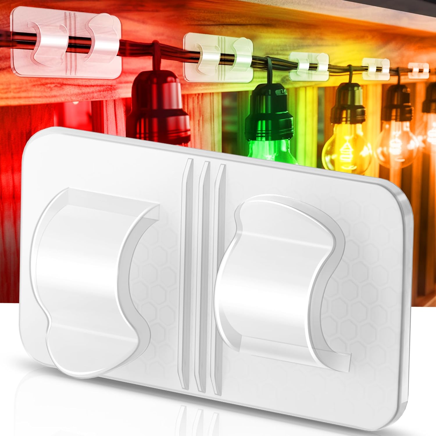 Hooks for Outdoor String Lights Valentines Day Decoration【 20 Pcs