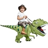 Inflatable Dinosaur Costume Riding T Rex Air Blow up Funny Fancy Dress Party Halloween Costume for Kids