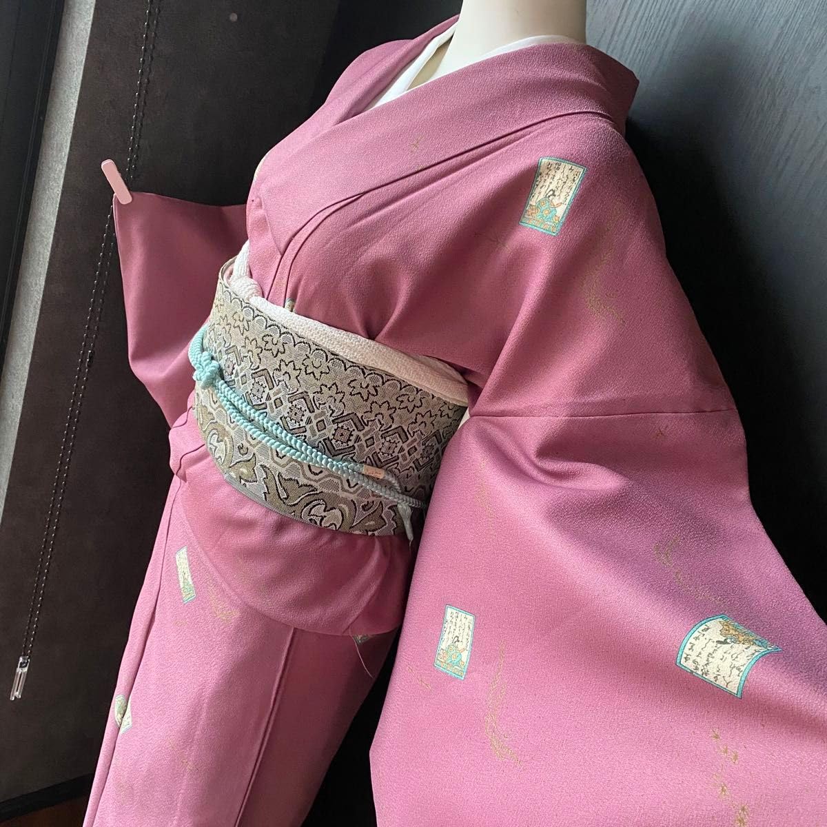 小紋 紋意匠 百人一首 百韻仙 正絹 反物 小紋 紋意匠 百人一首 百韻仙 正絹 反物 小紋 紋意匠 百人一首