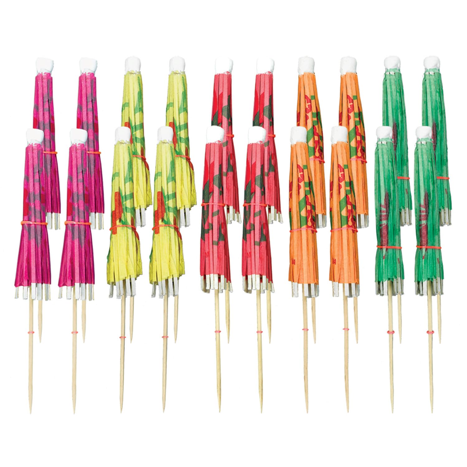 Mini sombrilla decorativa (20 unidades, 10 cm)