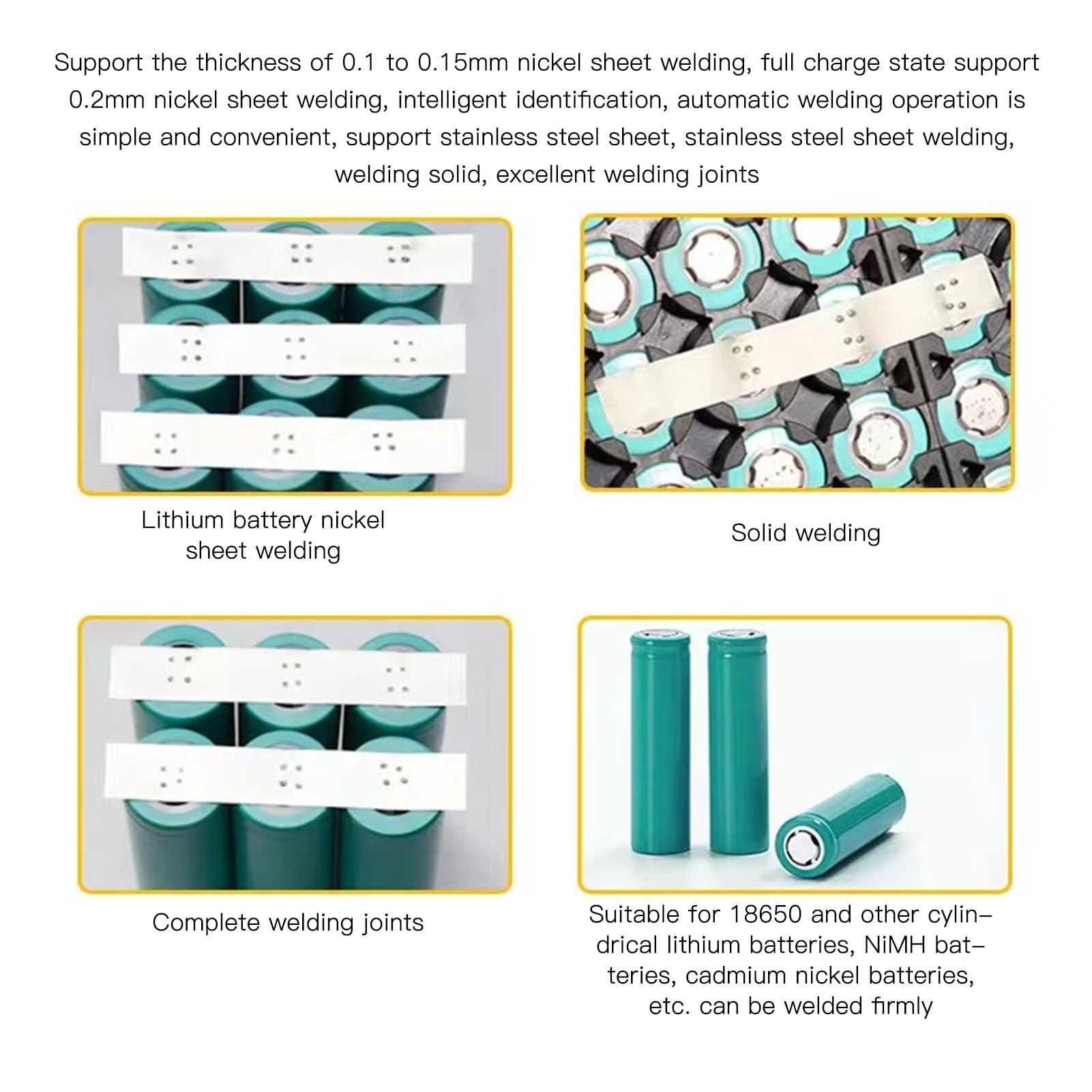 FLEXMAN Handheld Spot Welder, 80 Levels Adjustable Multiple Protections Portable Spot Welder Machine, Digital Battery Spot Welder for 0.1~0.2mm Iron Steel Stainless Steel Sheets
