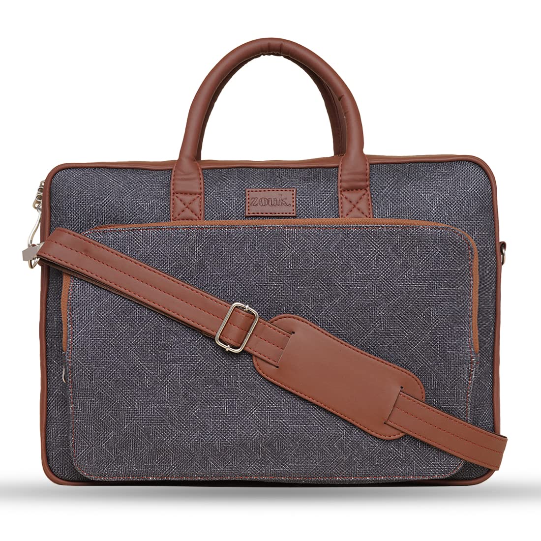 ZOUK Printed Unisex laptop messenger bag for work