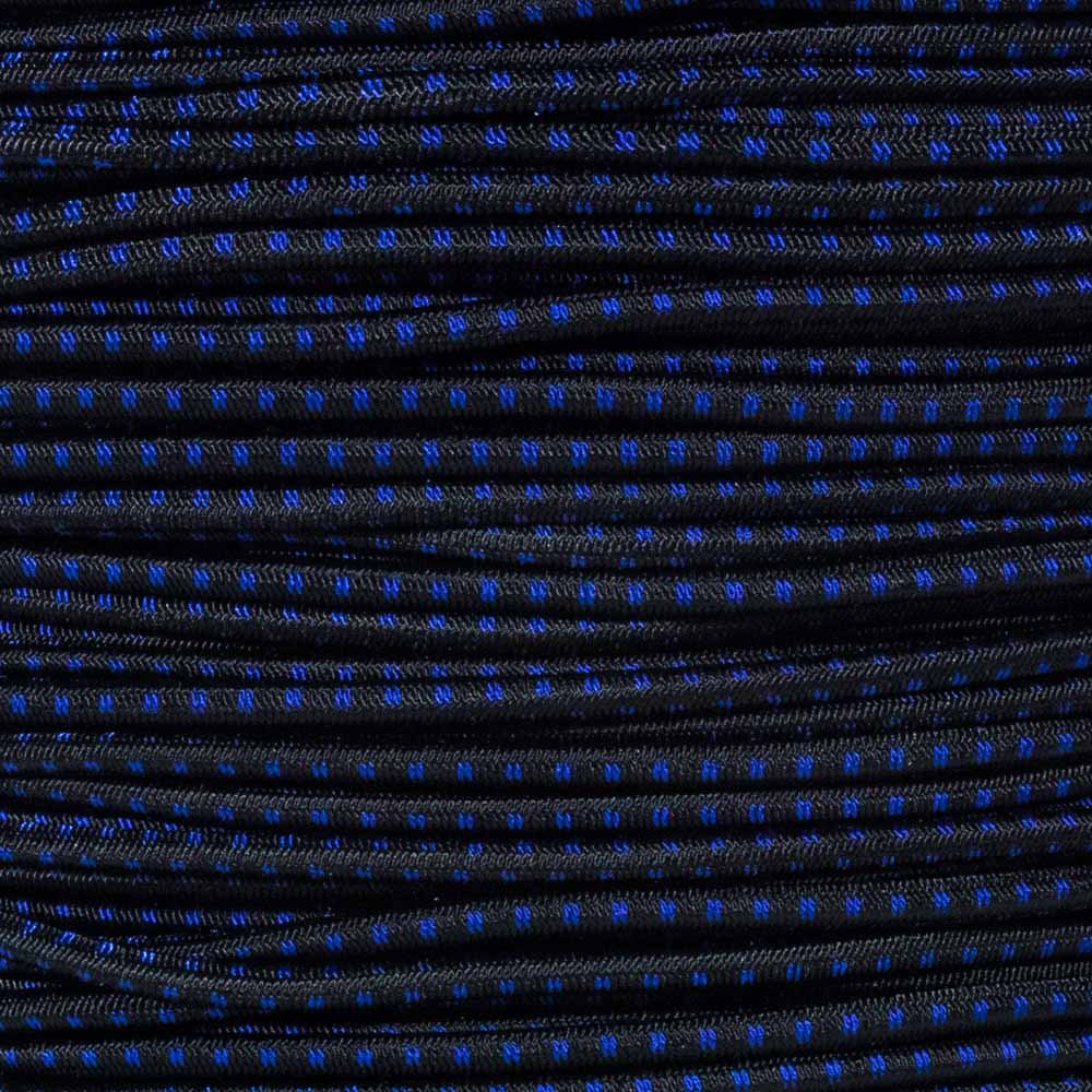 West Coast Paracord Bungee Elastic Nylon Shock Cord (1/8 Inch x 100 Feet, Thin Blue Line) — image 1