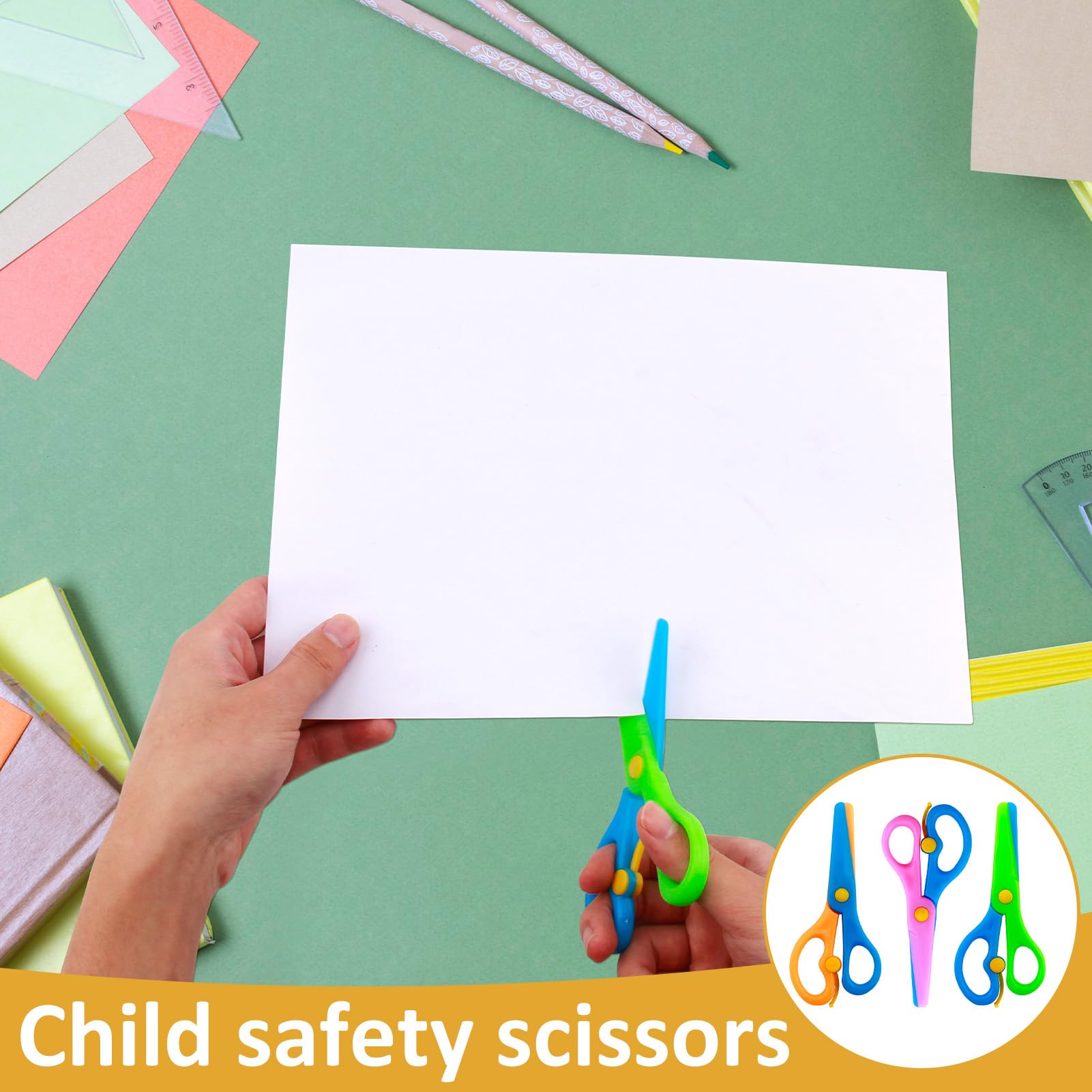 Tijeras para niños a partir de 2 años, 3 piezas - Fogbush - Contemporáneo - Tijeras - Polipropileno - Multicolor