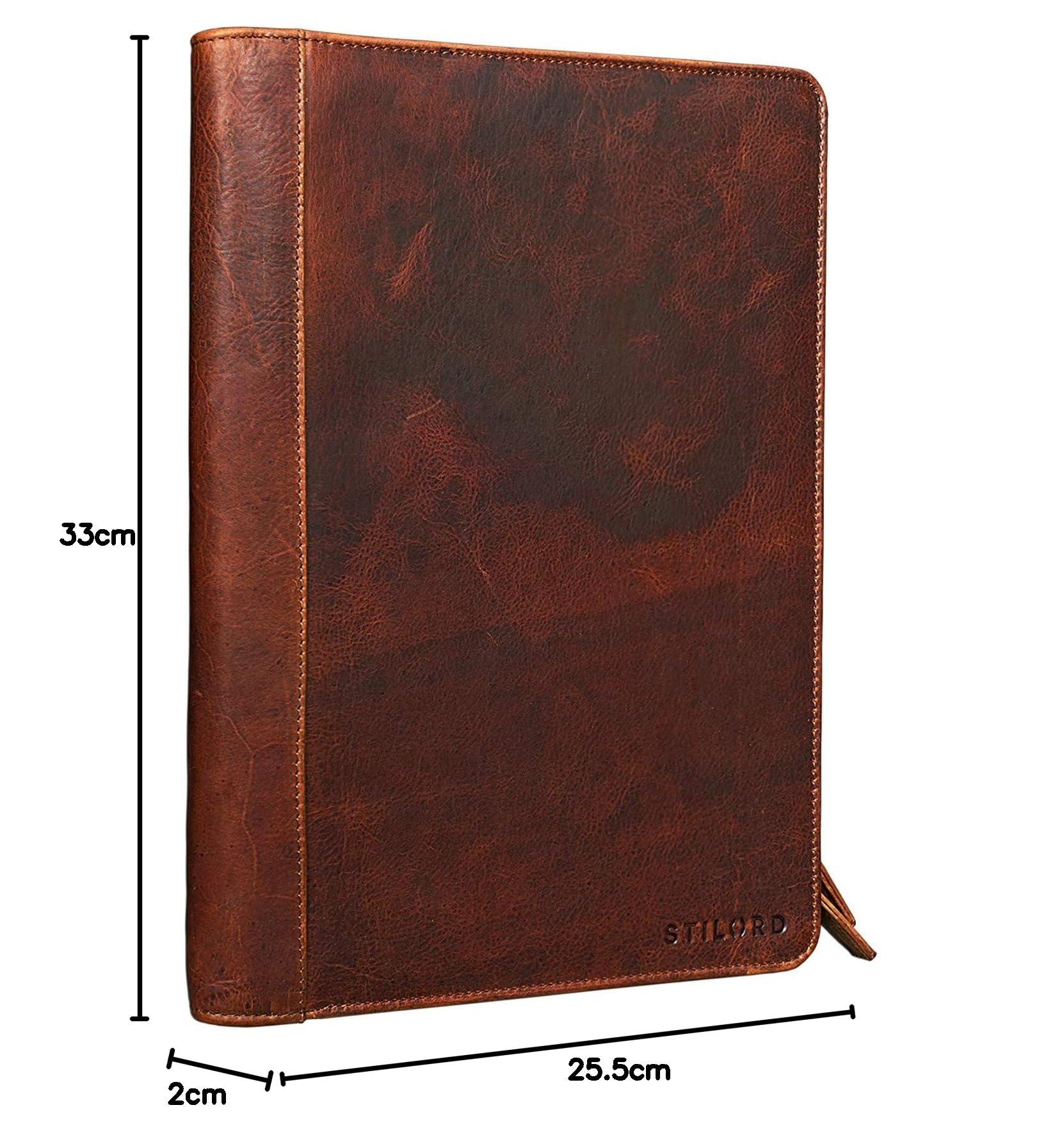STILORD Julius Vintage Porte-Documents Cuir Marron DIN A4