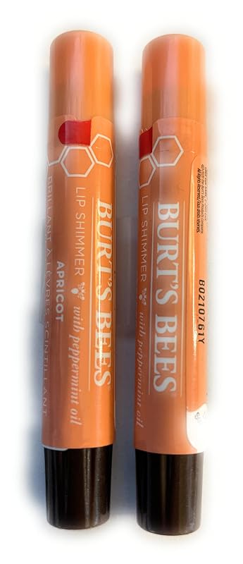 Burt's Bees Bálsamo Labial com Brilho Apricot, Pacote com 2