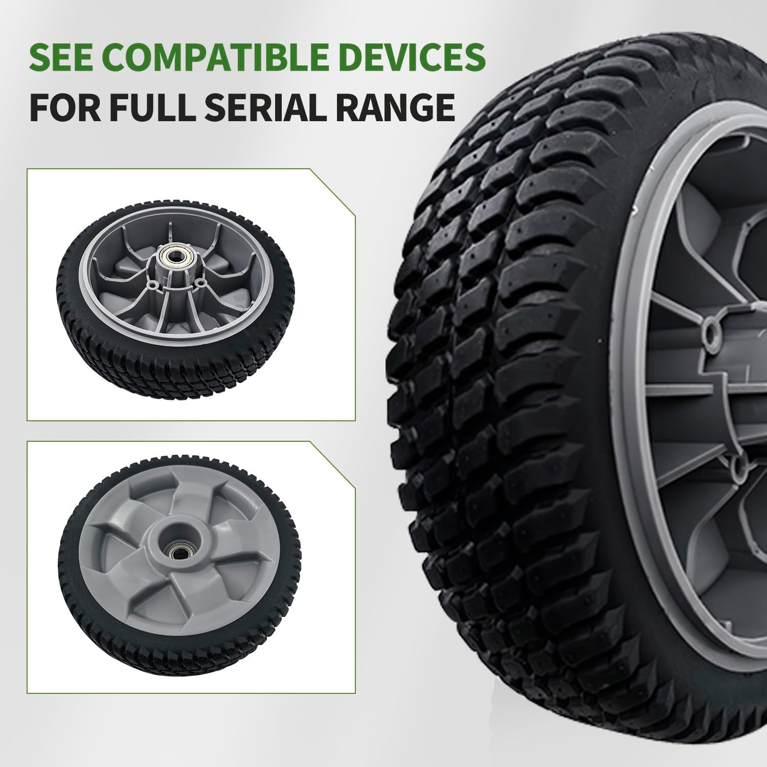 2 Pack 8" 125-2510 120-7045 Front Lawn Mower Wheels Assembly For Toro 20199 20200 20975 20976 20977 20978 21199 21200 21810 21811