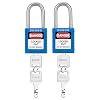 Lockout Tagout Locks -2 Blue Loto Locks,Keyed Different, 2 Keys Per Lock, OSHA Compliant Lockout Locks.