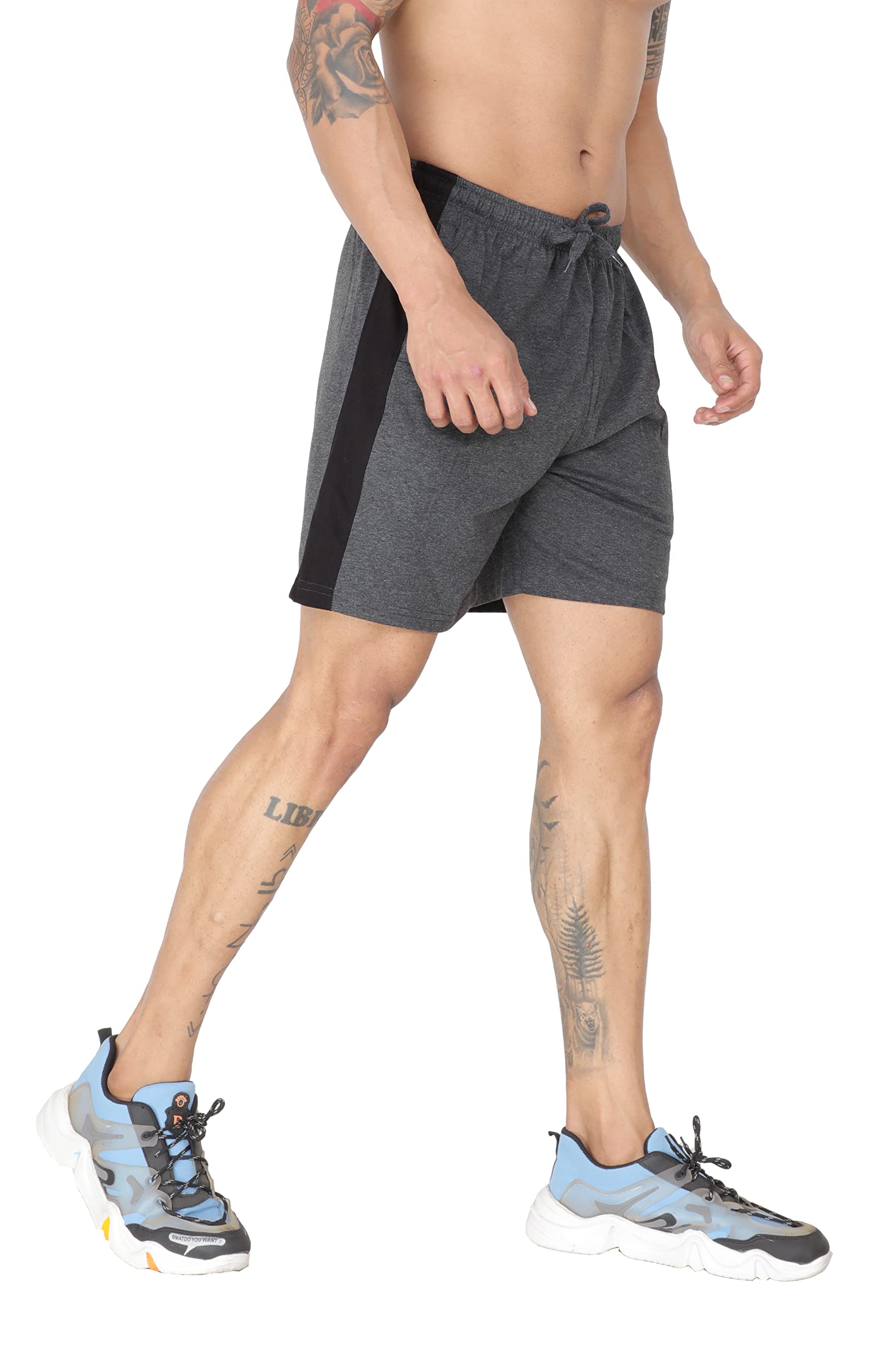 Mens Cotton Shorts Bermuda - Soft Cotton Comfort & Breathable-image-26