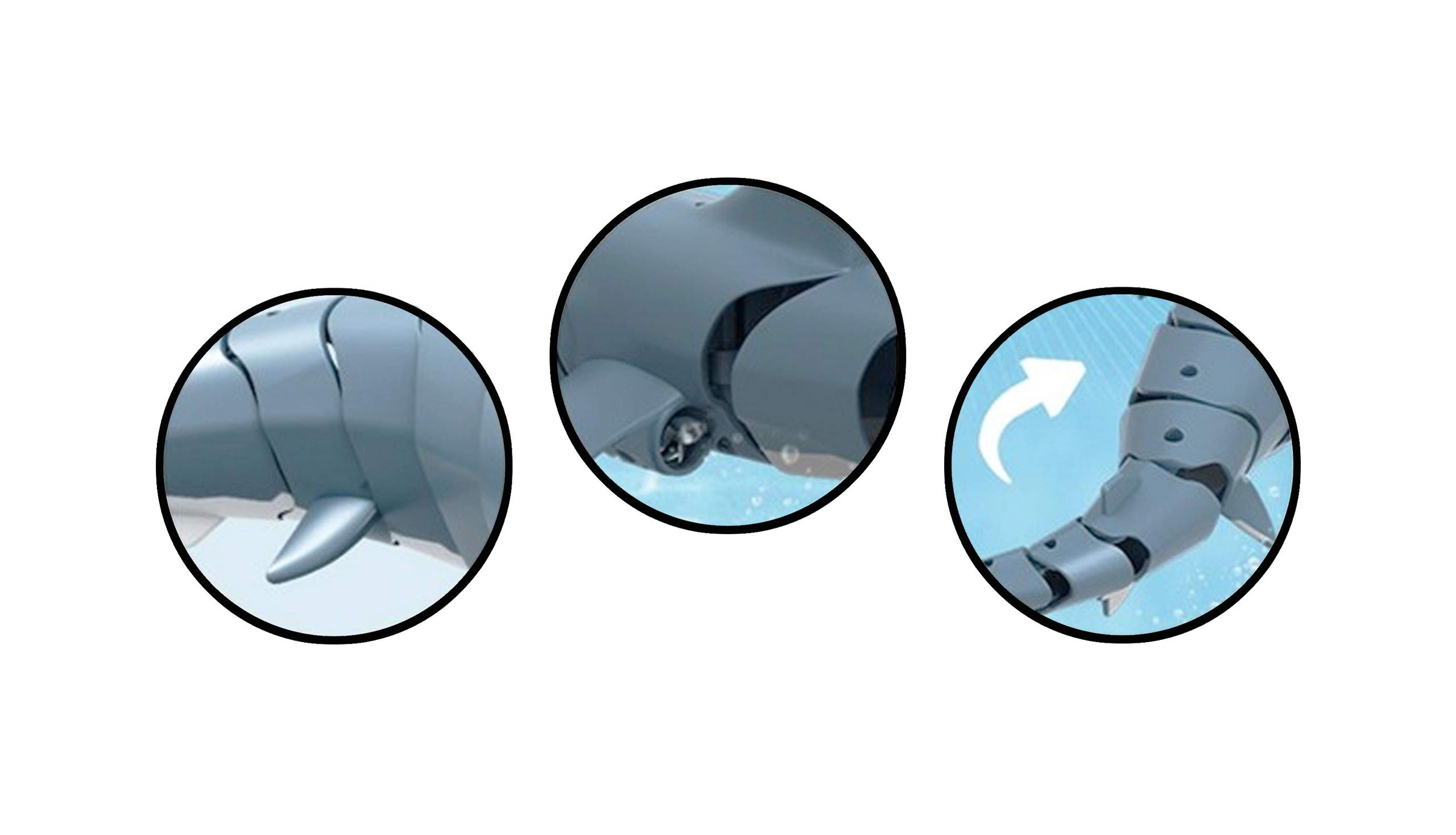 Amewi 26087 Sharky Le Requin Bleu 4 canaux 2,4 GHz