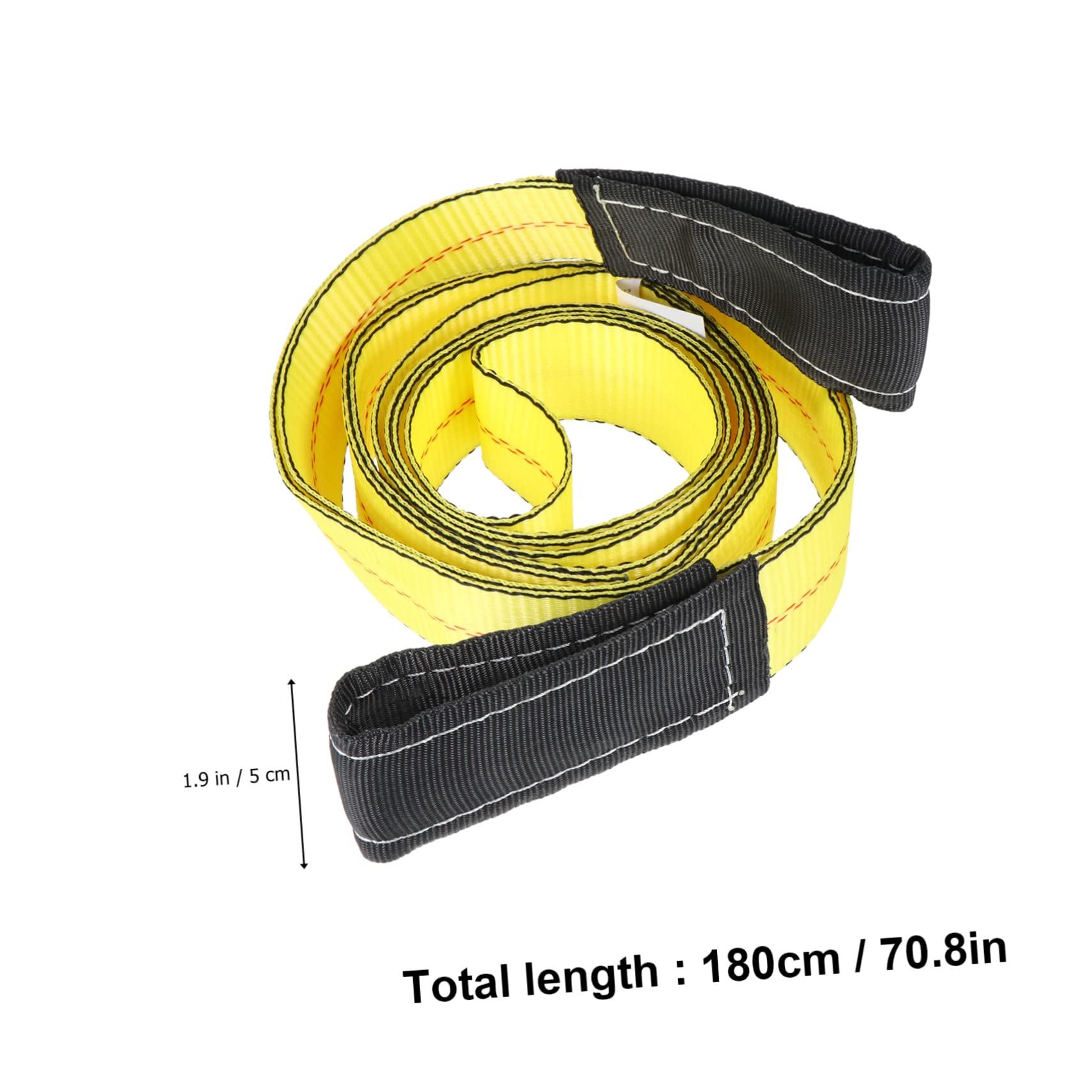 MUCKLILY 2pcs Sling Heavy Duty Lifting Straps Industrial Flat Eye-Eye Rope Cargo Lifting Straps Tree Saver Strap Crane Straps Crane Towing Strap Rigging Straps Polyester