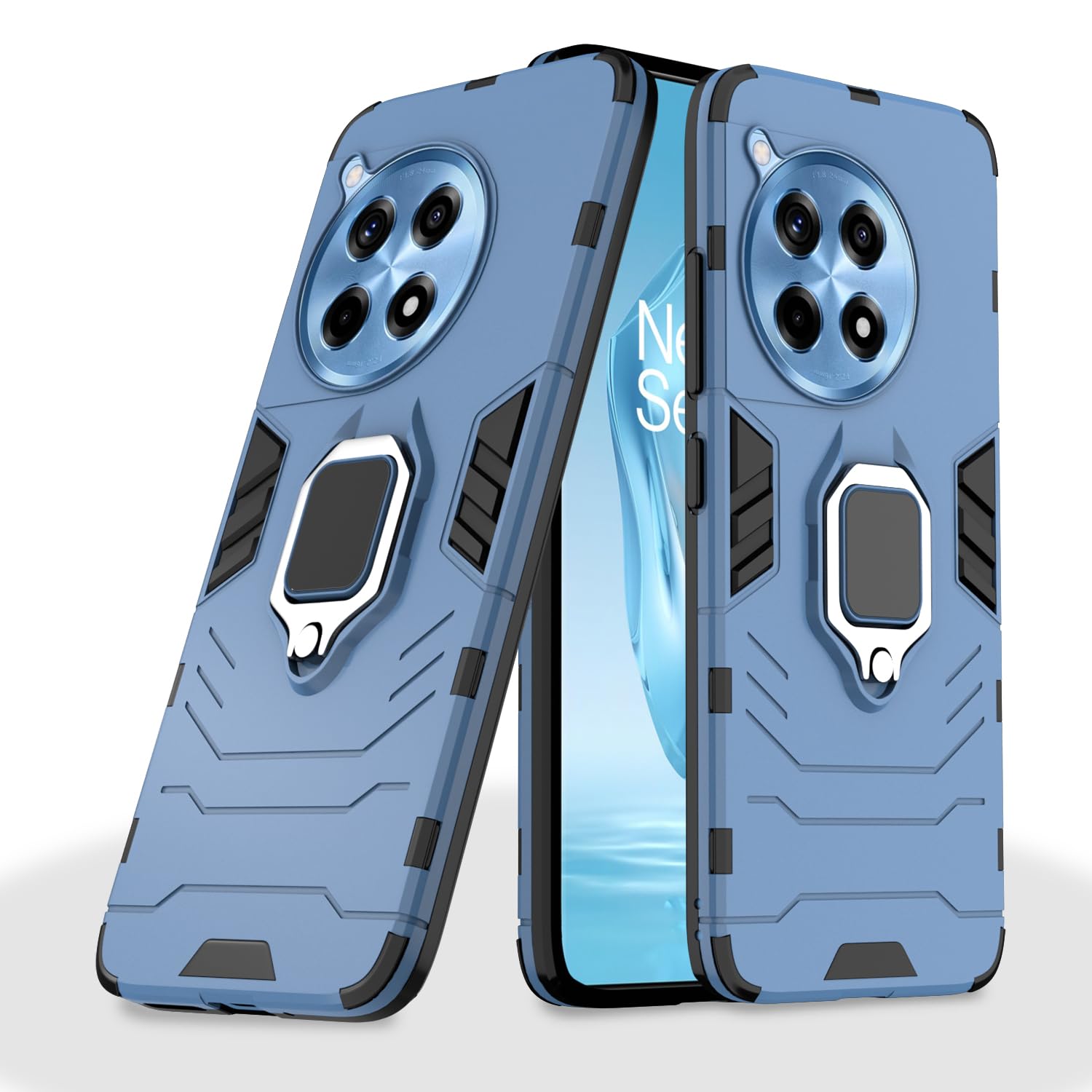 Pikkme OnePlus 12R 5G Back Cover | D5 Tough Armor Bumper | 360 Protection Case | Ring Holder Stand Case for OnePlus 12R 5G (Blue) (B0D333N2HJ) Amazon Price History, Amazon Price Tracker