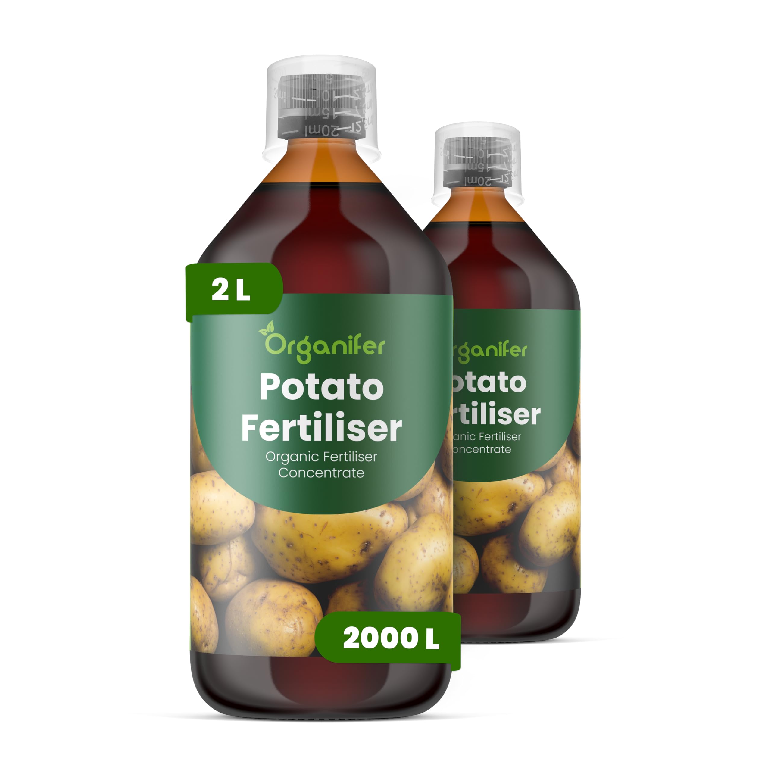 Fertilizante Líquido Para Patata 2L – Abono Orgánico Para Hojas Saludables Y Crecimiento Fuerte – Refuerza Raíces Y Vitalidad – Organifer