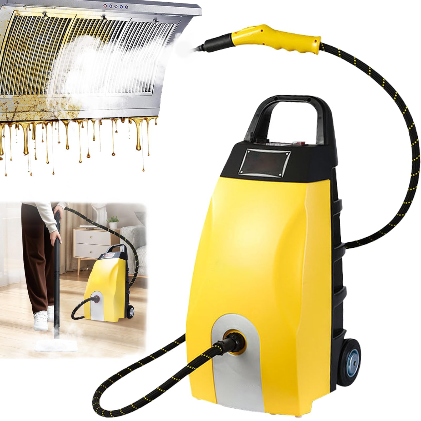 Profesjonalny parowy czyścik 3000W – pojemny zbiornik 3,5L