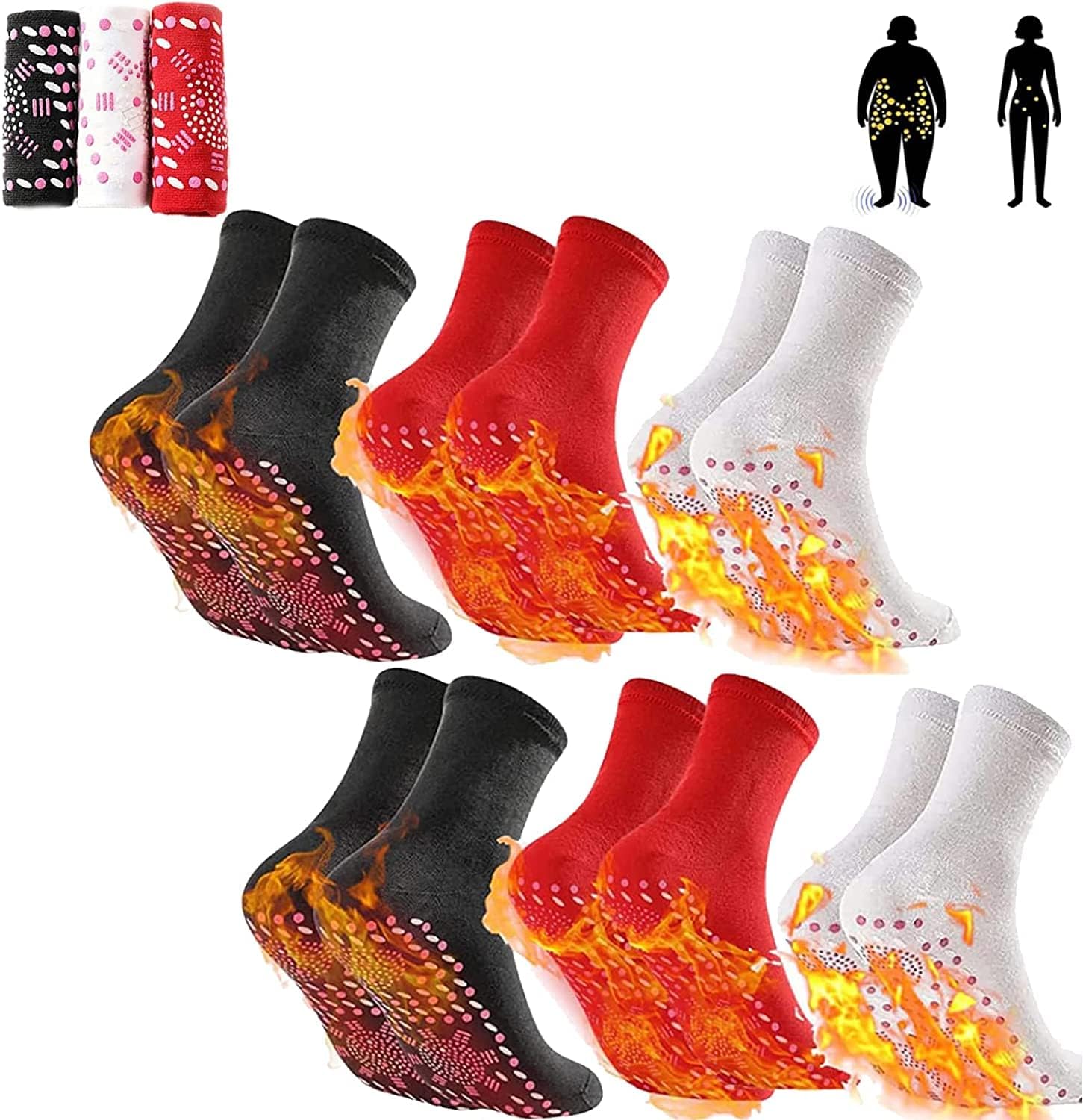 GIUIOY Afiz Tourmaline Slimming Health Sock, Afiz