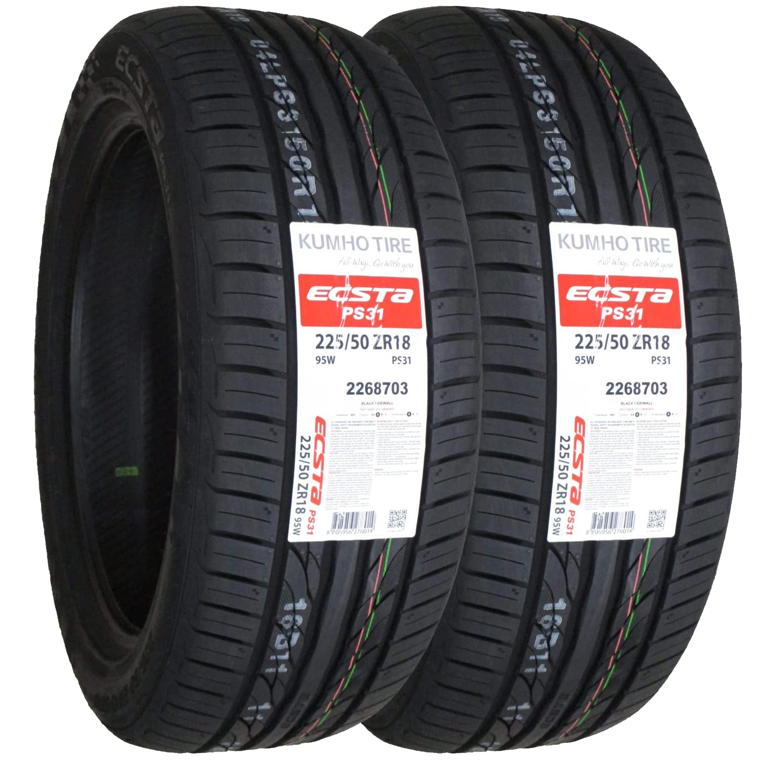Amazon.co.jp: クムホ ECSTA ECSTA PS31 225/50R18 95W 2本セット : 車