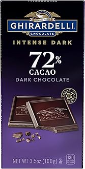 Ghirardelli Intense Dark 72% Cacao Twilight Delight Chocolate Bar, 3.5 Ounce (Pack of 12)