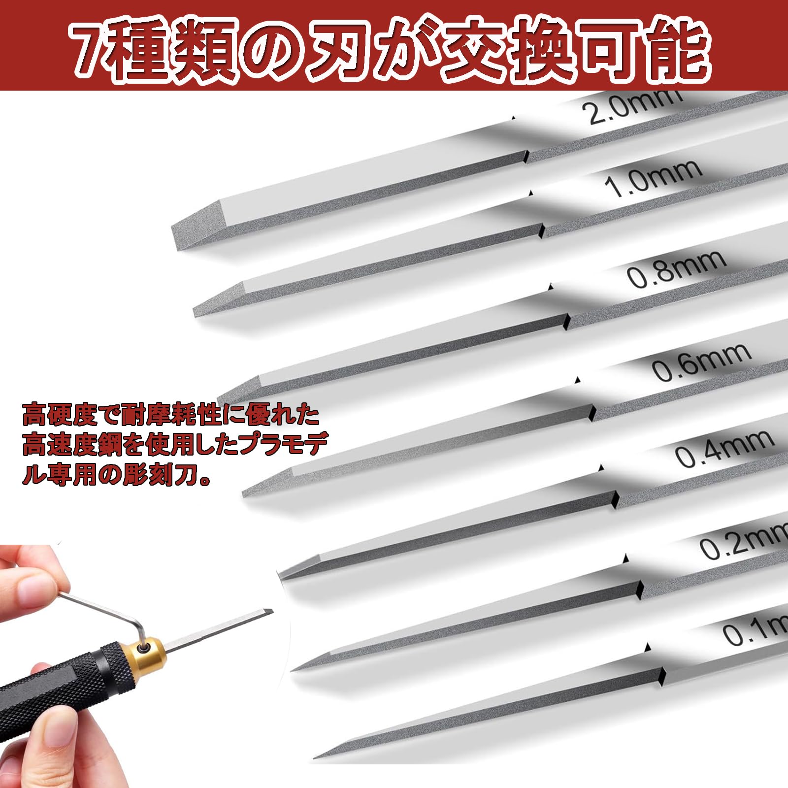 Amazon | スジボリ タガネ 7つ刃セット プラモデル対応スジボリ