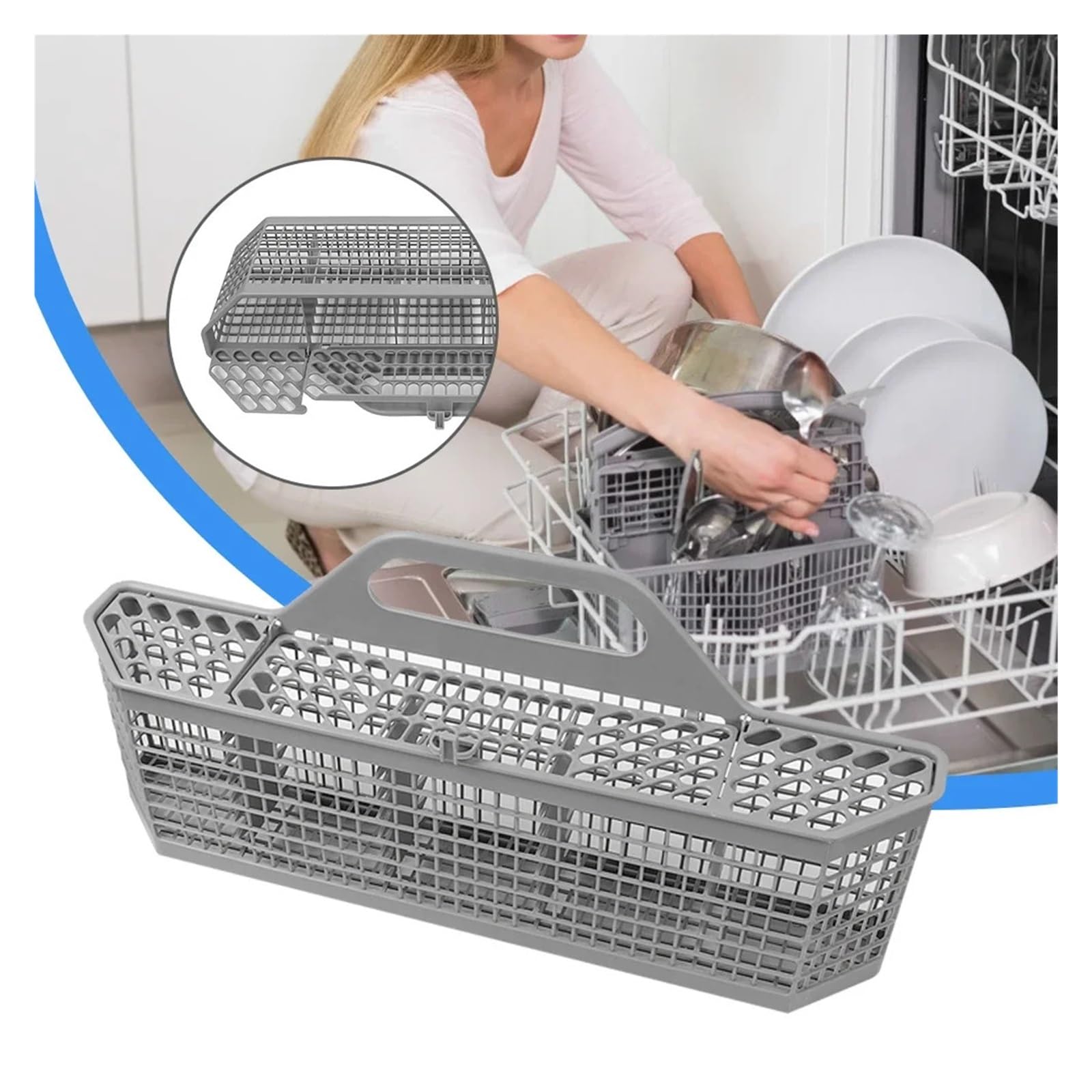 Cesta De Almacenamiento For Lavavajillas, Compatible Con GE WD28X10128, Cesta For Cubiertos