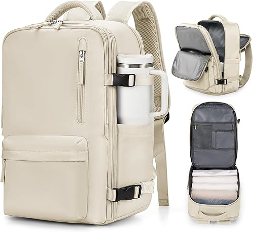 VGCUB Mochila Grande de Viaje de Trabajo y Negocios Equipaje de Mano Aprobado para Vuelo Mochila para Laptop para Mujeres y Hombres Mochila de