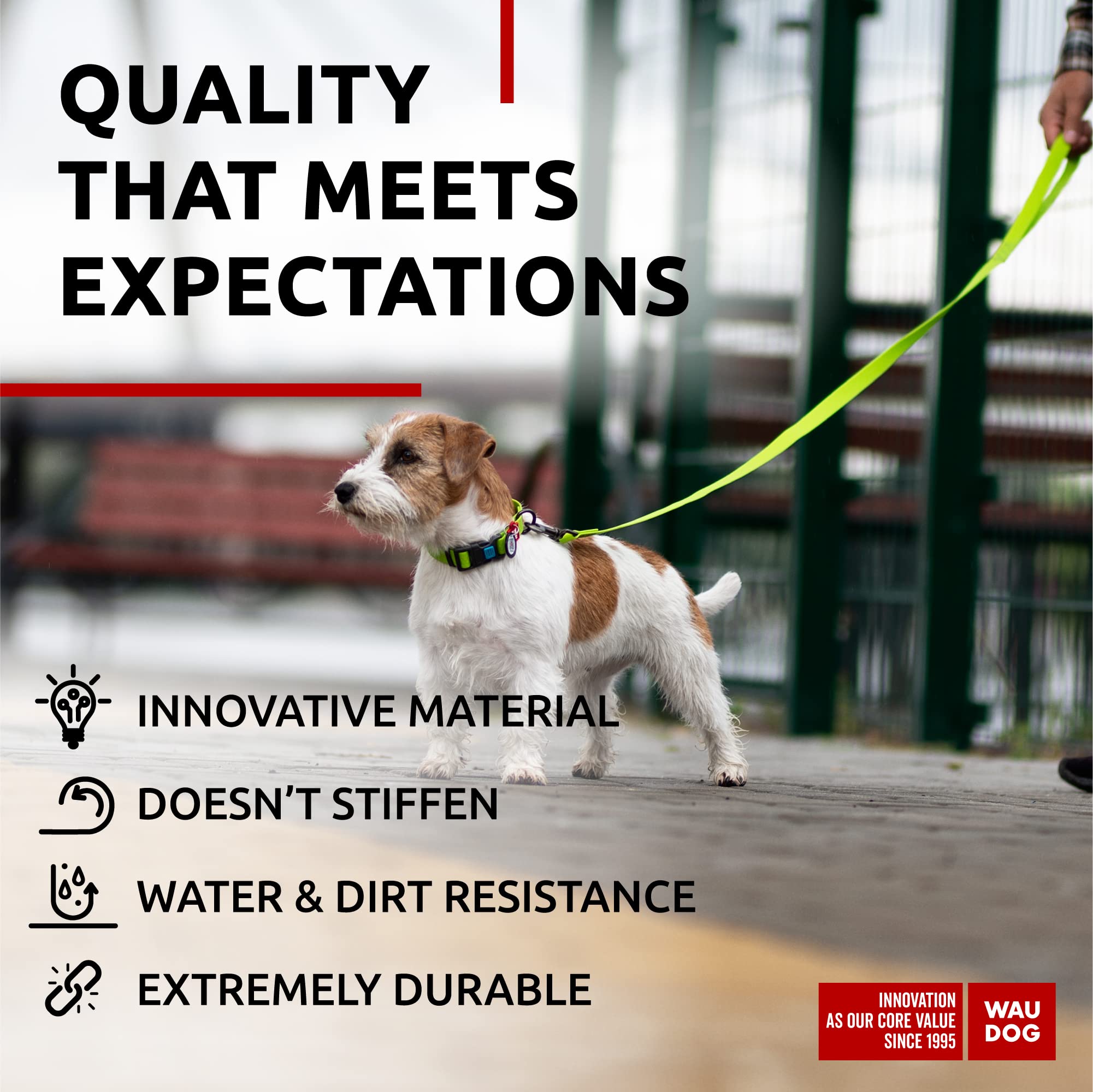 Waterproof Dog Leash - Anti-Slip, Dirt-Resistant Leash For Large, Medium & Small Dogs, 6 Size Options