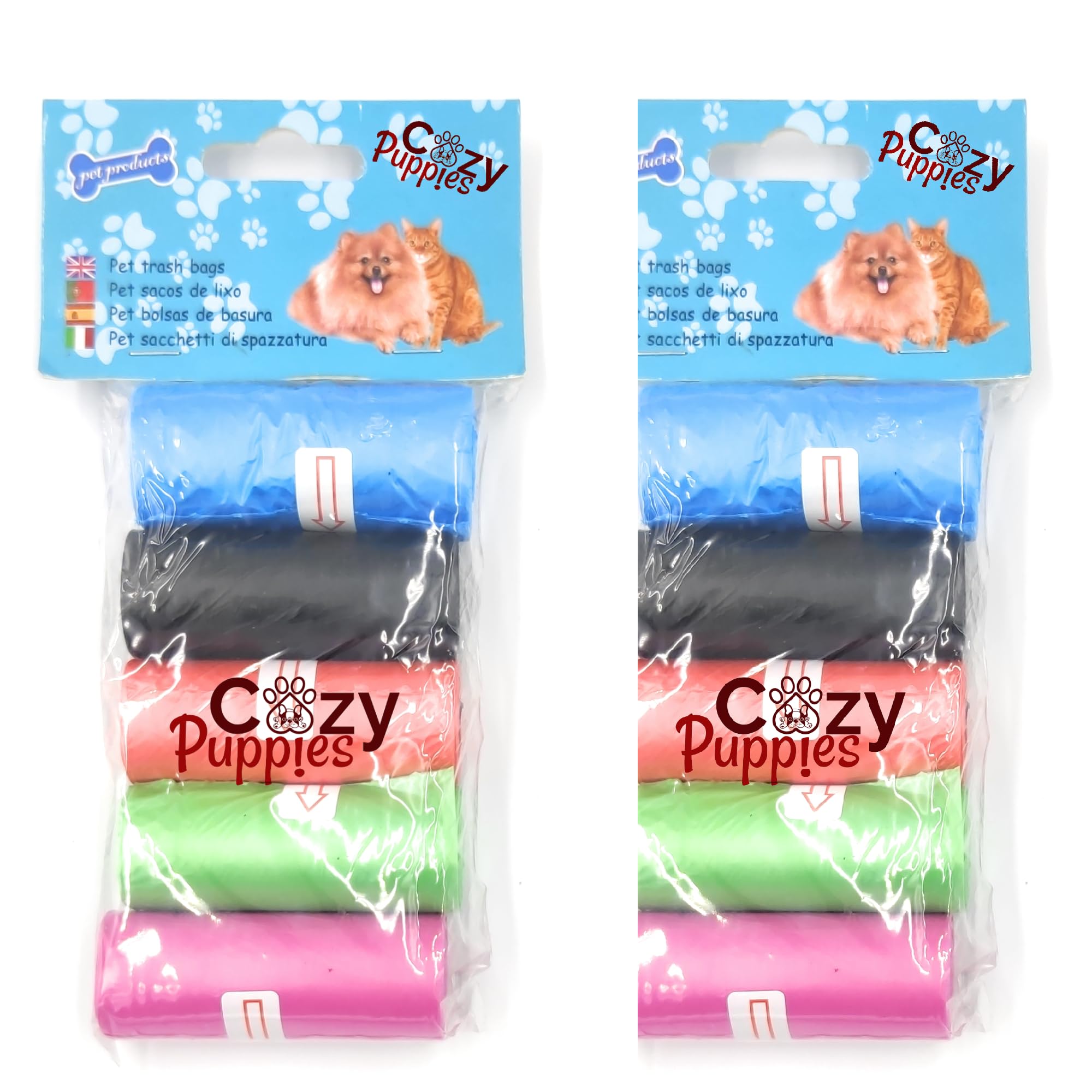 Cozy Puppies Pet Waste Bag, Random Color Pet Poop Bag Disposal Waste Bags Scoop Doggy Poop Bag (10 Rolls (150 Bag)) (B0C3XRTZ61) Amazon Price History, Amazon Price Tracker