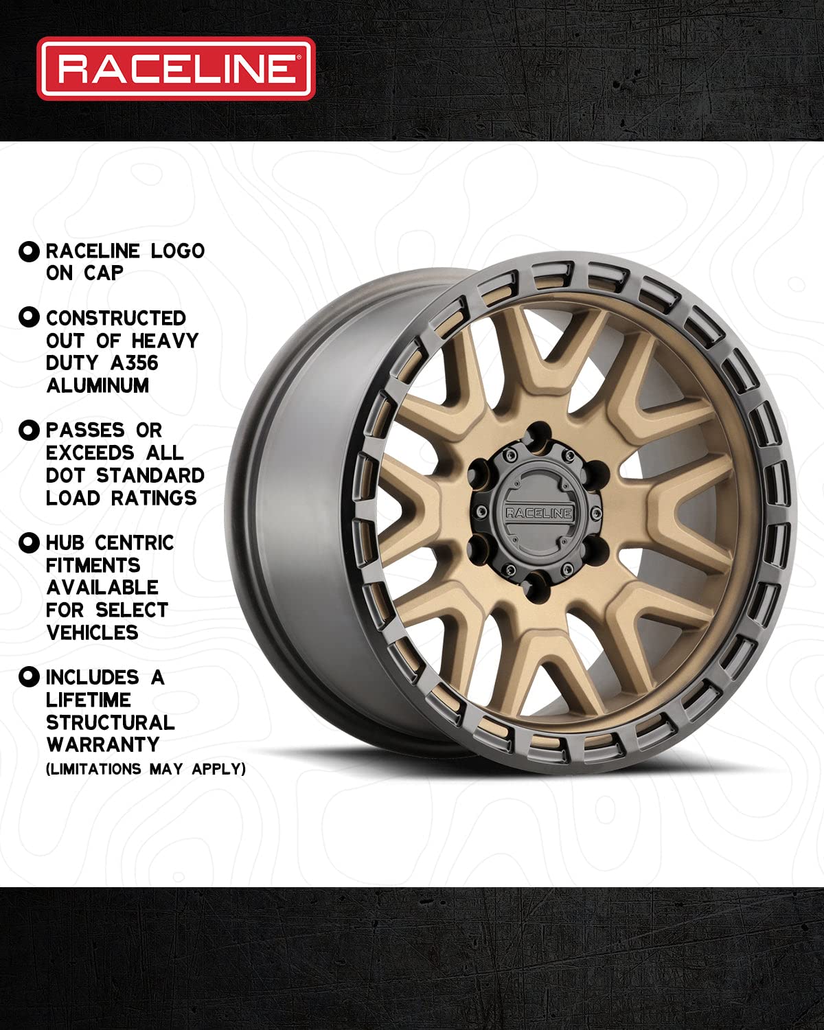 Amazon.com: Raceline Wheels 953BZ KRANK Wheel Bronze 18X9
